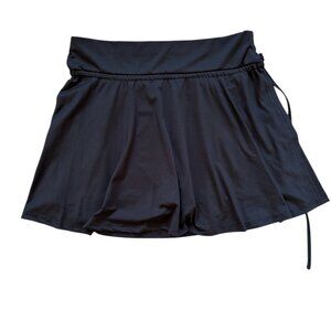 SHEIN Black Athletic Skort Built-In Shorts Drawstring Waist